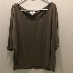 Old Navy 3/4 Loose XXL Olive Green Top